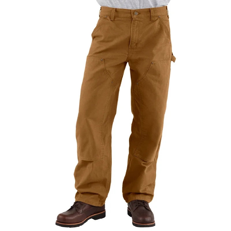 Deep Discounts Carhartt Men's Washed Duck Double-Front Work Dungaree_Carhartt Brown
