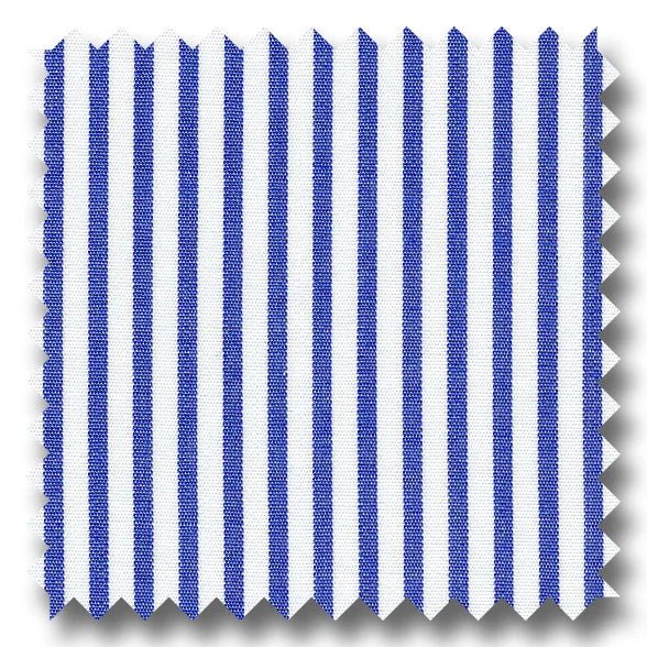 Customer Appreciation Sale Navy Blue Stripe 2Ply Broadcloth - Custom Dress Shirt
