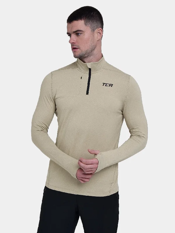 Weekend Savings Spectacular Fusion Half Zip Running Top For Men With Thumbholes & Chest Zip Pocket Weekend Savings Spectacular Fusion Half Zip Running Top For Men With Thumbholes & Chest Zip Pocket