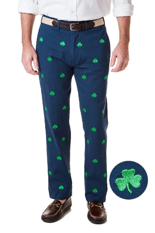 Low Prices Harbor Pant Stretch Twill Nantucket Navy With Shamrock