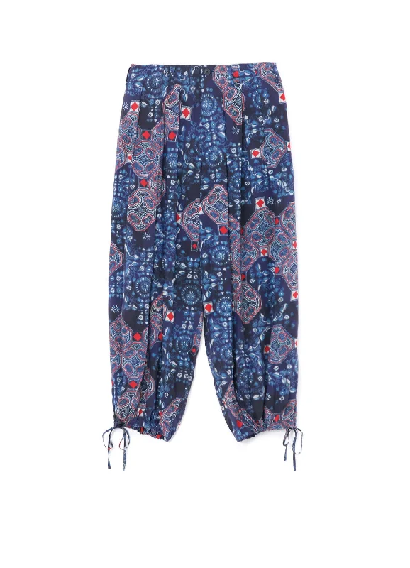 Epic Value CHINOISERIE-C PRINTED DRAWSTRING BALLOON PANTS