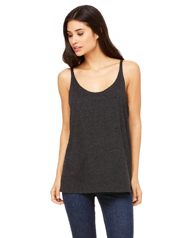 Markdowns Bella+Canvas Ladies Slouchy Tank | Char-blk Tribnd