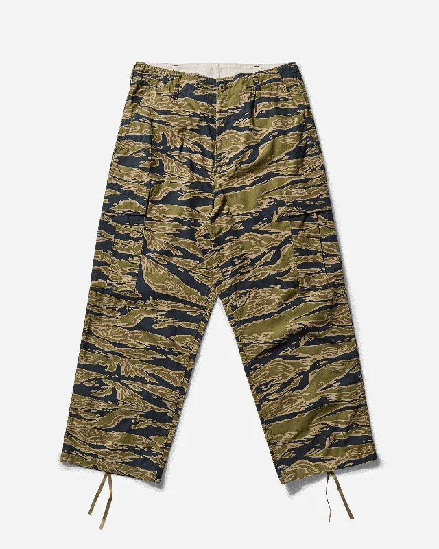 Weekend Bargains Galore Men's Tiger Camo 6 Pocket Trousers Olive
