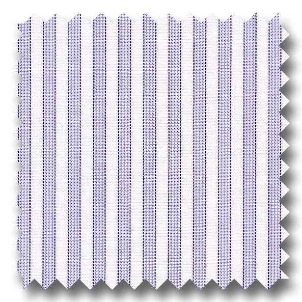 Price Blitz Blue Stripe 2Ply Broadcloth - Custom Dress Shirt