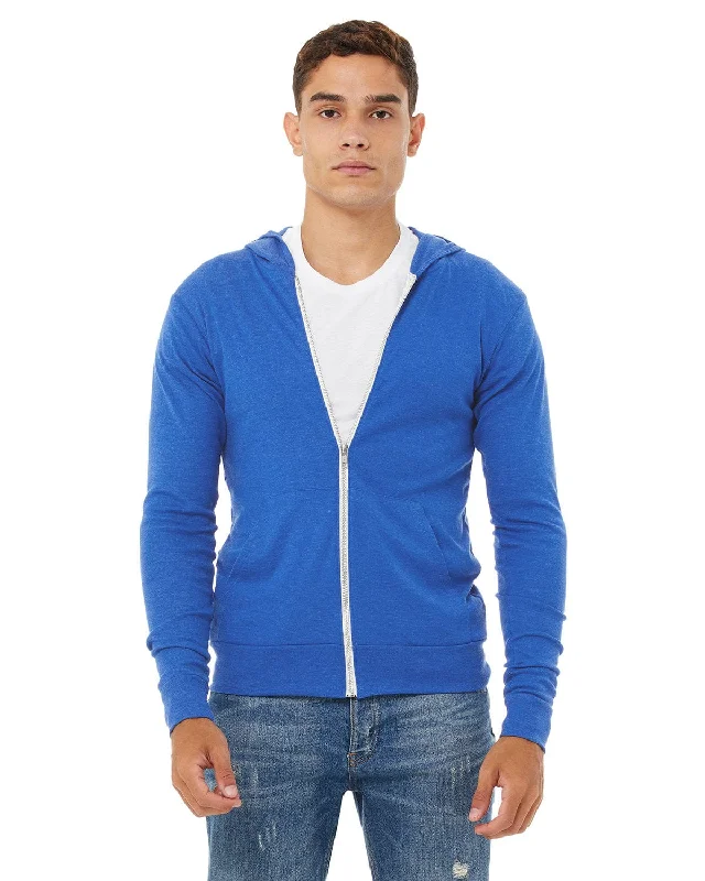 Weekend Offers That Please Bella+Canvas Unisex Triblend Full-Zip Lightweight Hoodie | True Royal Trib Weekend Offers That Please Bella+Canvas Unisex Triblend Full-Zip Lightweight Hoodie | True Royal Trib