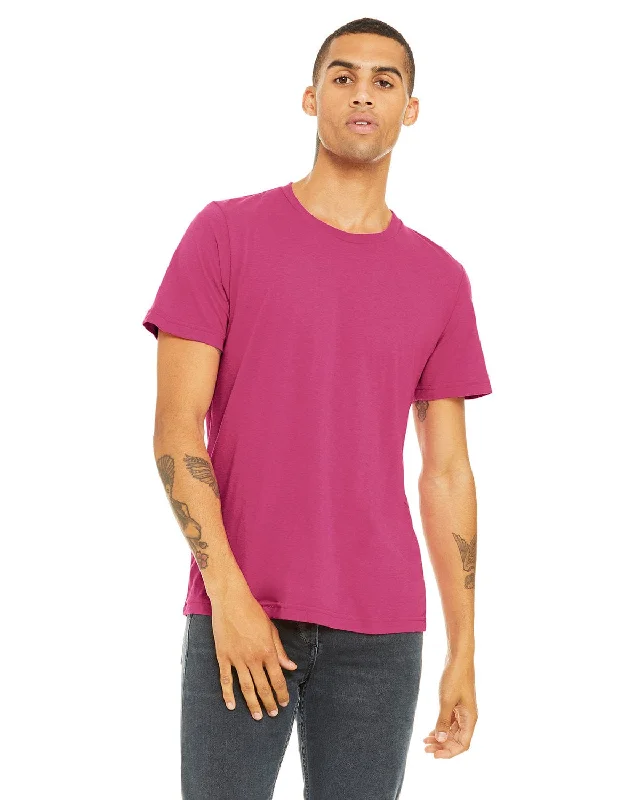 Weekend Discounts to Relish Bella+Canvas Mens Poly-Cotton Short Sleeve T-Shirt | Berry Weekend Discounts to Relish Bella+Canvas Mens Poly-Cotton Short Sleeve T-Shirt | Berry