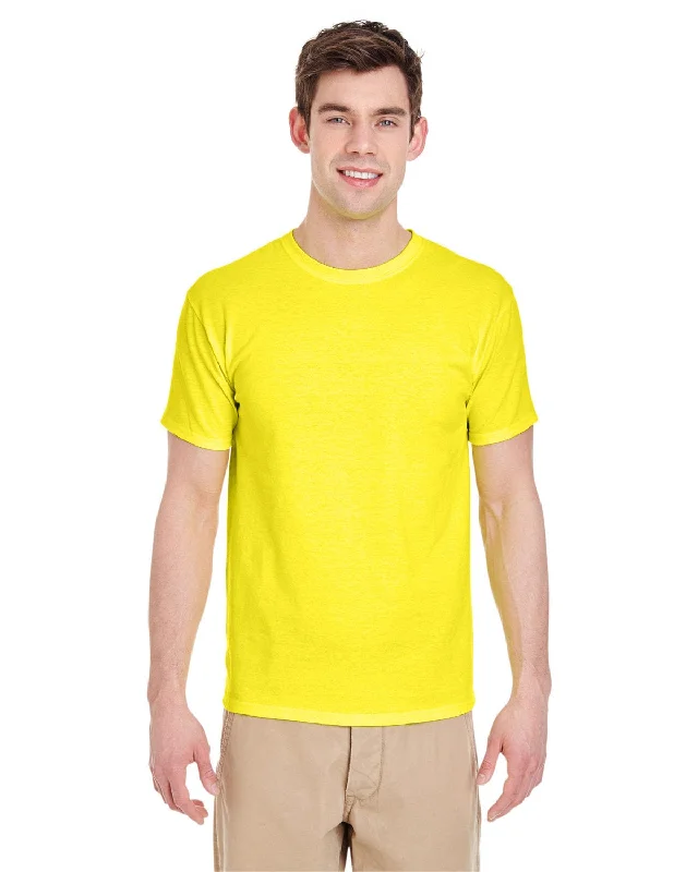 Weekend Sale: Don't Miss Out Jerzees Heavyweight 50/50 T-Shirt | Neon Yellow