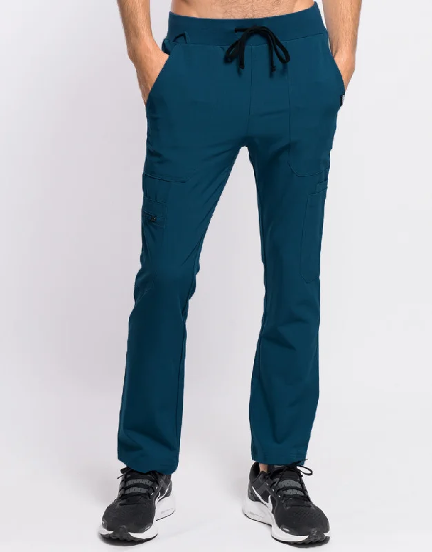 Extra Discount Essential Multi-Pocket Scrub Pants - Gibraltar Blue