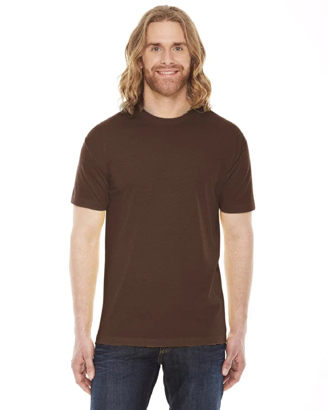 While Supplies Last American Apparel Unisex Poly-Cotton Short Sleeve Crewneck | Brown While Supplies Last American Apparel Unisex Poly-Cotton Short Sleeve Crewneck | Brown