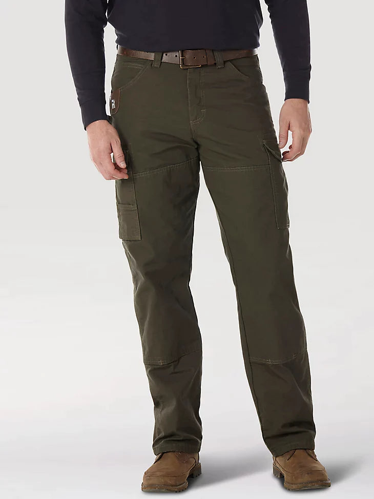 Stock Clearance Wrangler® RIGGS® Men's Lined Ripstop Ranger Pant_Loden