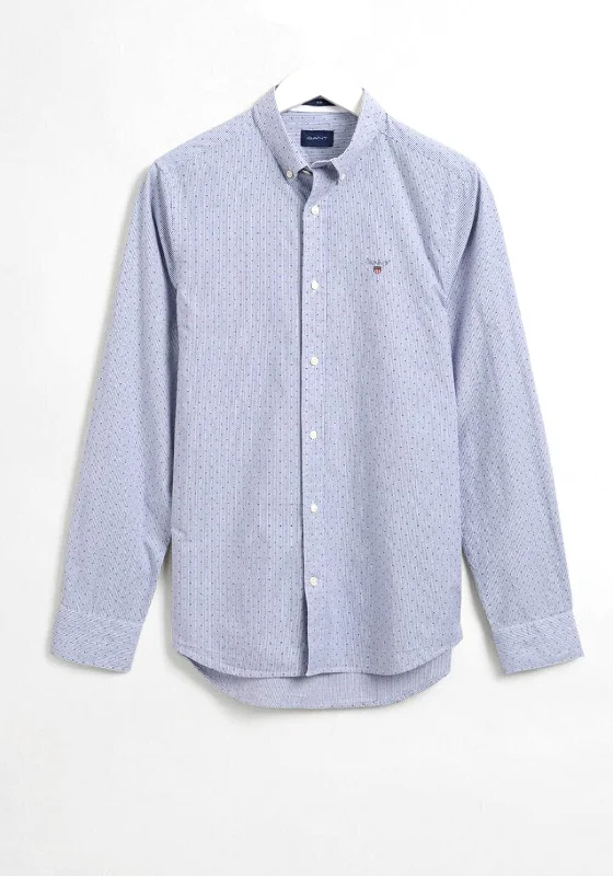 Don't Wait Gant Banker Dot Shirt, College Blue