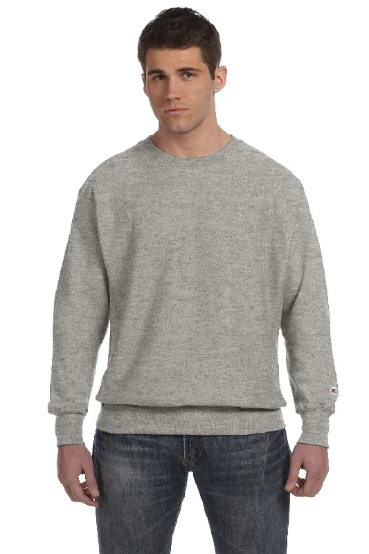 Great Deals Champion Mens Shrink Resistant Crewneck Sweatshirt - Oxford Grey