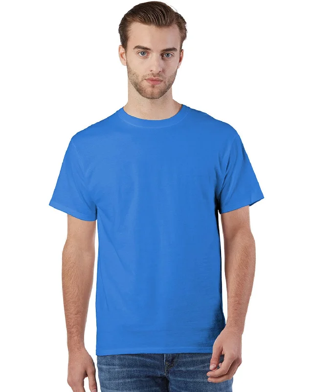Price Rollback Champion Adult Ringspun Cotton T-Shirt | Bluebell Breeze
