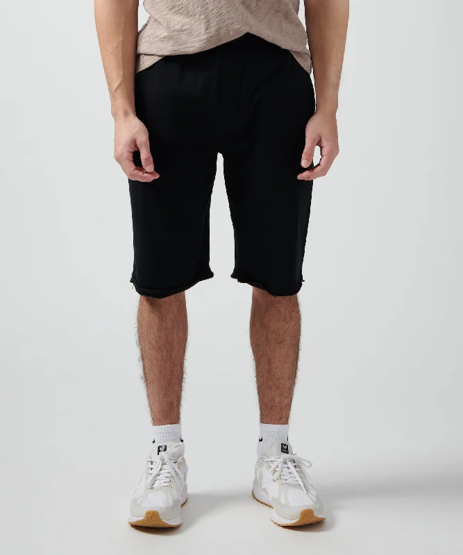 Midnight Sale French Terry Pull-On Shorts - Black