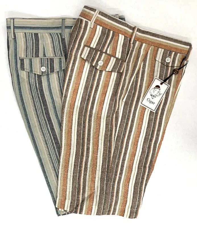 Shop Now Berragamo LS-783 Stripe Short - Brown
