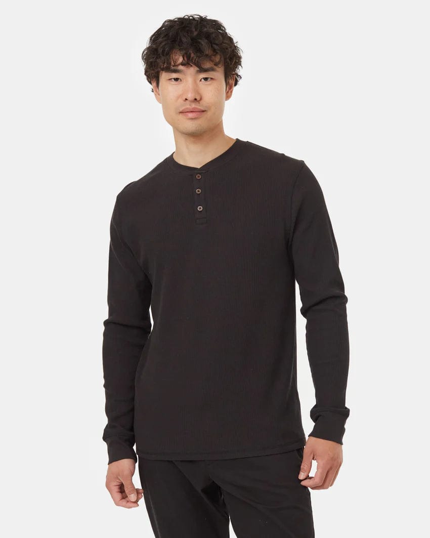 New Arrival Tree Waffle Henley Longsleeve