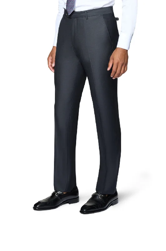 Take Action Berragamo Elegant Modern Fit Pants - Charcoal