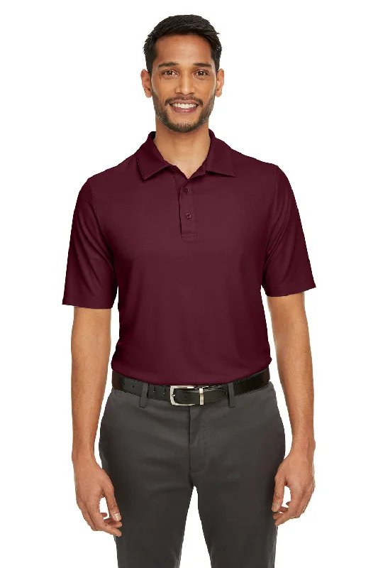 New Deal Core 365 Mens Fusion ChromaSoft Performance Moisture Wicking Short Sleeve Polo Shirt - Burgundy New Deal Core 365 Mens Fusion ChromaSoft Performance Moisture Wicking Short Sleeve Polo Shirt - Burgundy