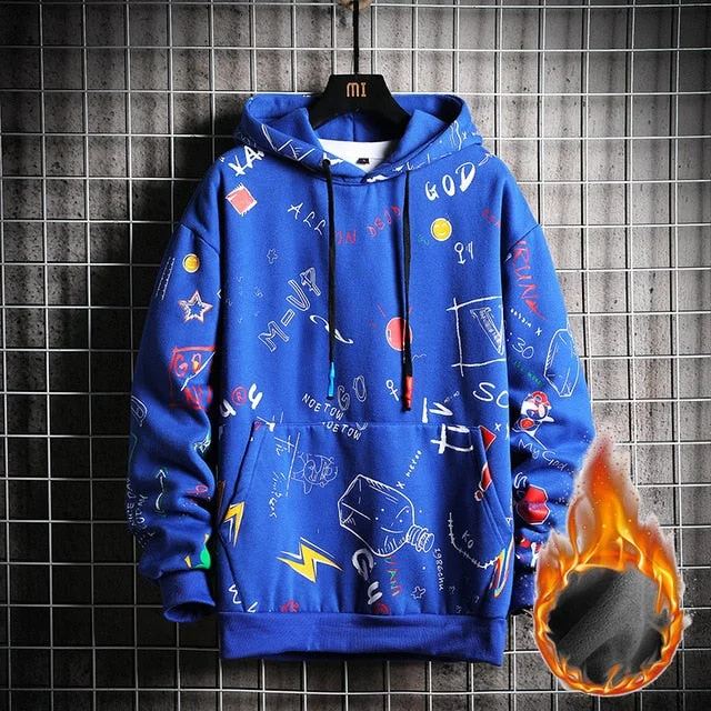 Blue Hoodie thick