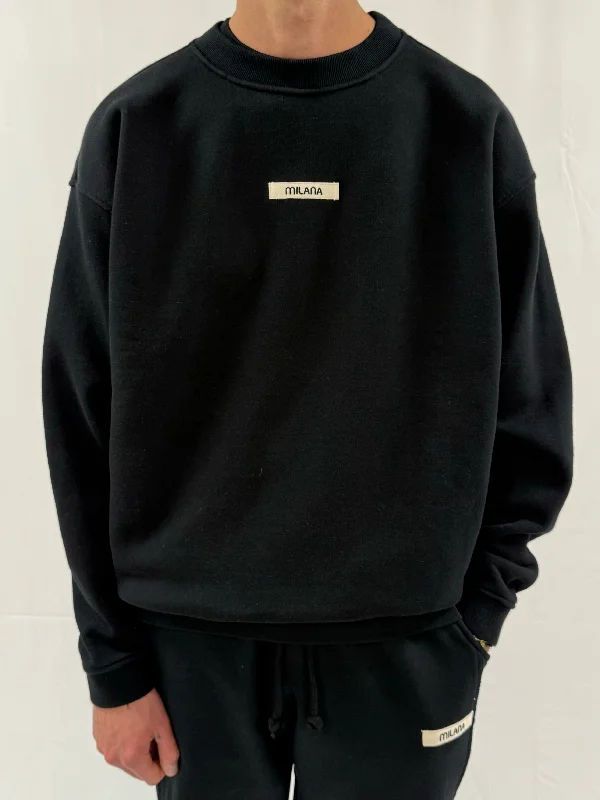 Weekend Discounts to Delight Black Core Heavyweight Sweatshirt.