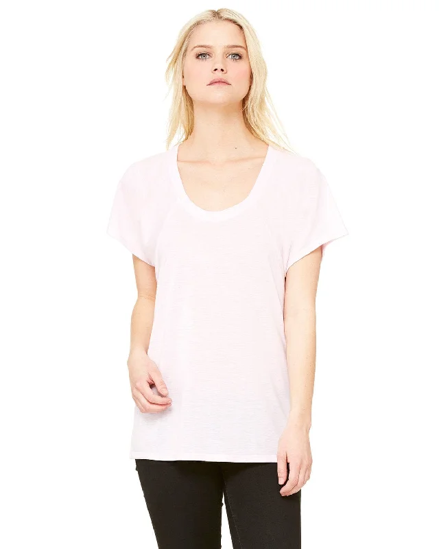 New Arrival Bella+Canvas Ladies Flowy Raglan T-Shirt | Soft Pink