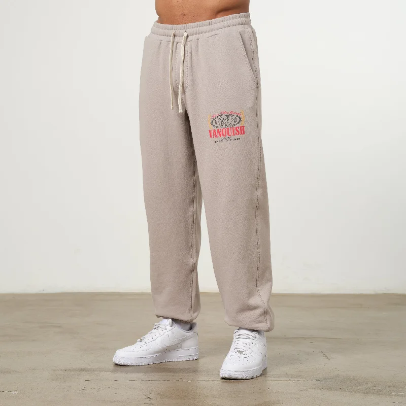 Low Cost Vanquish Trophy Taupe Oversized Sweatpants