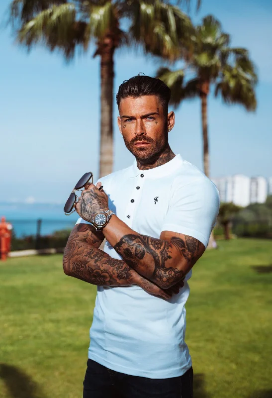Weekend Discounts to Relish Father Sons Classic White Polo Shirt - FSH047