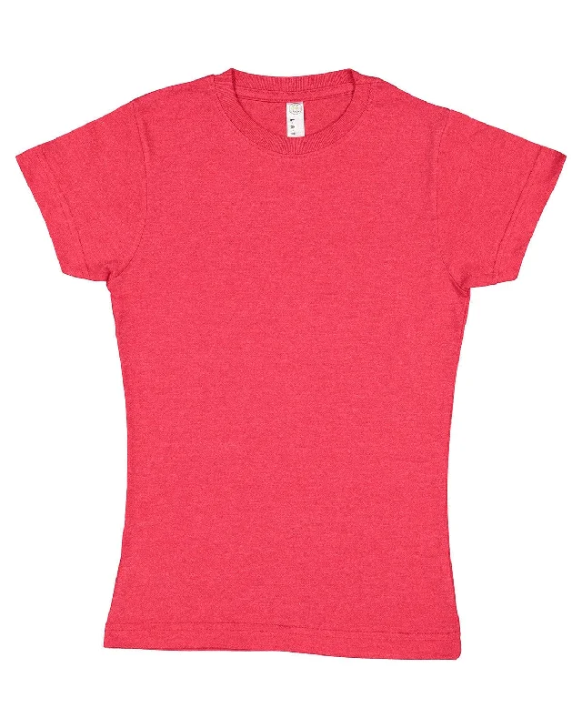 Limited Availability LAT Girls Fine Jersey T-Shirt | Vintage Red