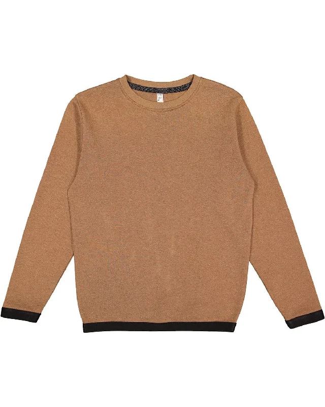 Savings Galore LAT Statement Fleece Crew Sweatshirt | Coyote Brwn/ Blk