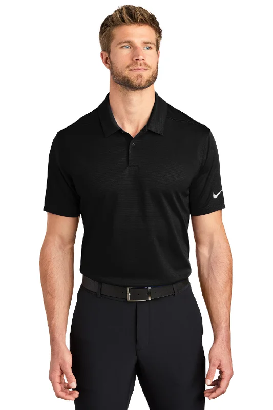 Closeout Nike Mens Essential Dri-Fit Moisture Wicking Short Sleeve Polo Shirt - Black Closeout Nike Mens Essential Dri-Fit Moisture Wicking Short Sleeve Polo Shirt - Black