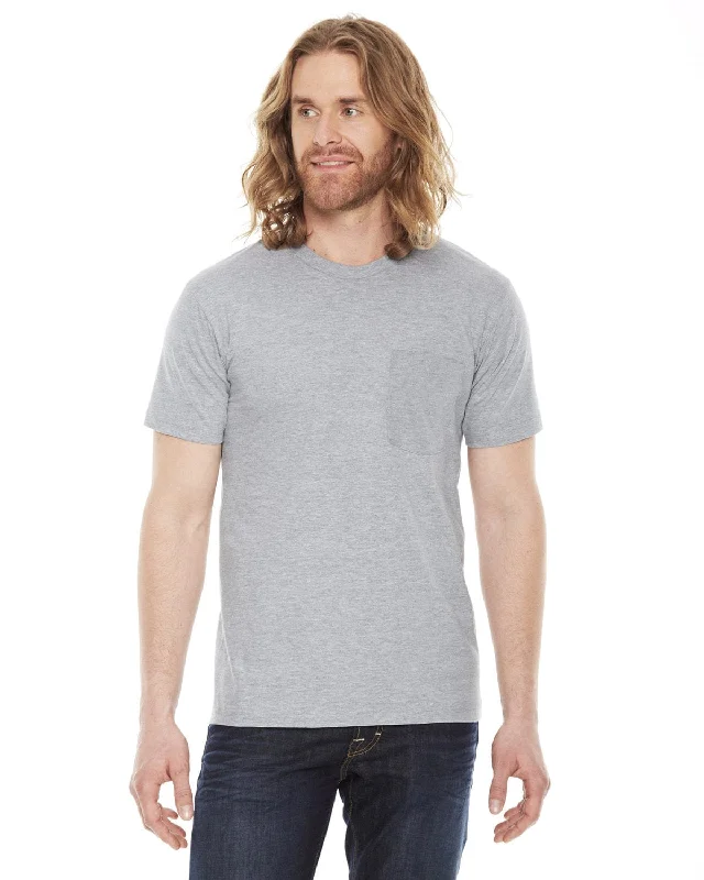 Special Price American Apparel Unisex Fine Jersey Pocket Short Sleeve T-Shirt | Heather Grey Special Price American Apparel Unisex Fine Jersey Pocket Short Sleeve T-Shirt | Heather Grey