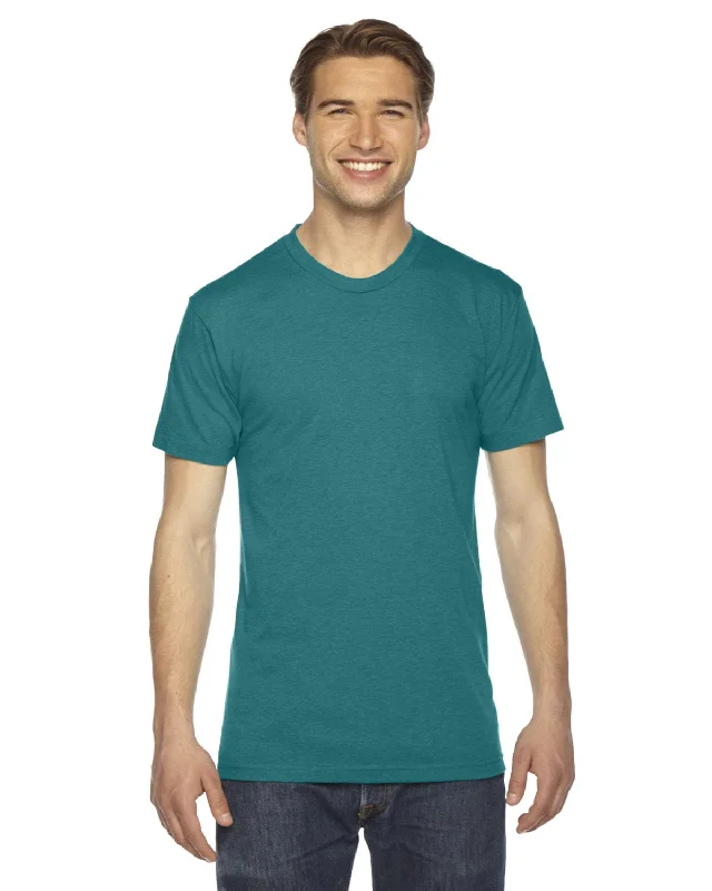 Flash Deals American Apparel Unisex Triblend Short Sleeve Track T-Shirt | Tri Evergreen