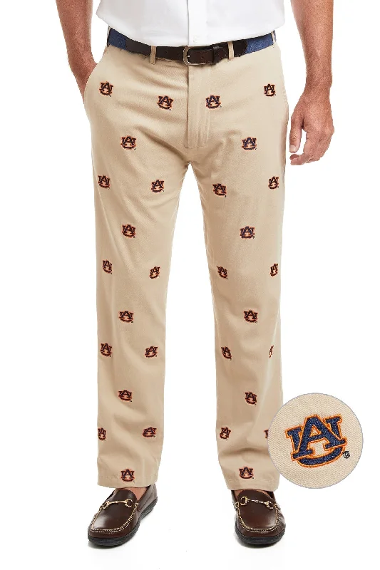 Mega Deal Collegiate Stretch Twill Pant Khaki with Auburn