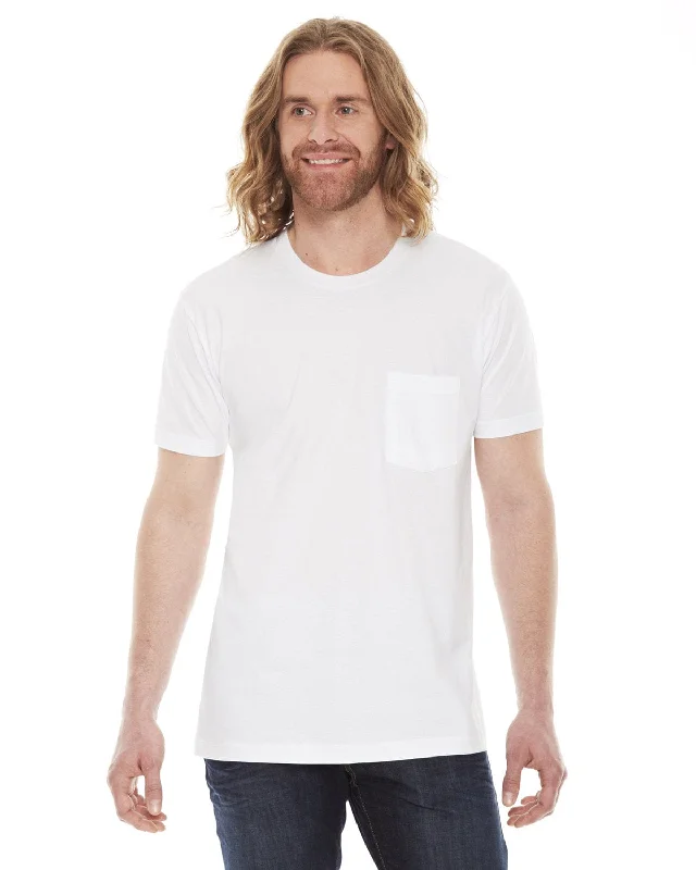 Stock Clearance American Apparel Unisex Fine Jersey Pocket Short Sleeve T-Shirt | White Stock Clearance American Apparel Unisex Fine Jersey Pocket Short Sleeve T-Shirt | White
