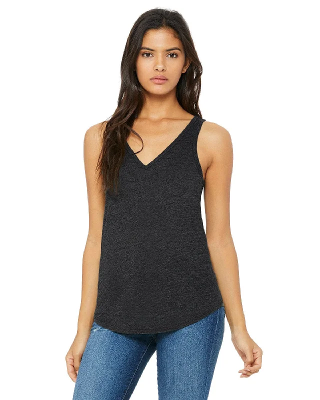 Weekend Sale: Don't Miss Out Bella+Canvas Ladies Flowy V-Neck Tank | Dark Gry Heather Weekend Sale: Don't Miss Out Bella+Canvas Ladies Flowy V-Neck Tank | Dark Gry Heather