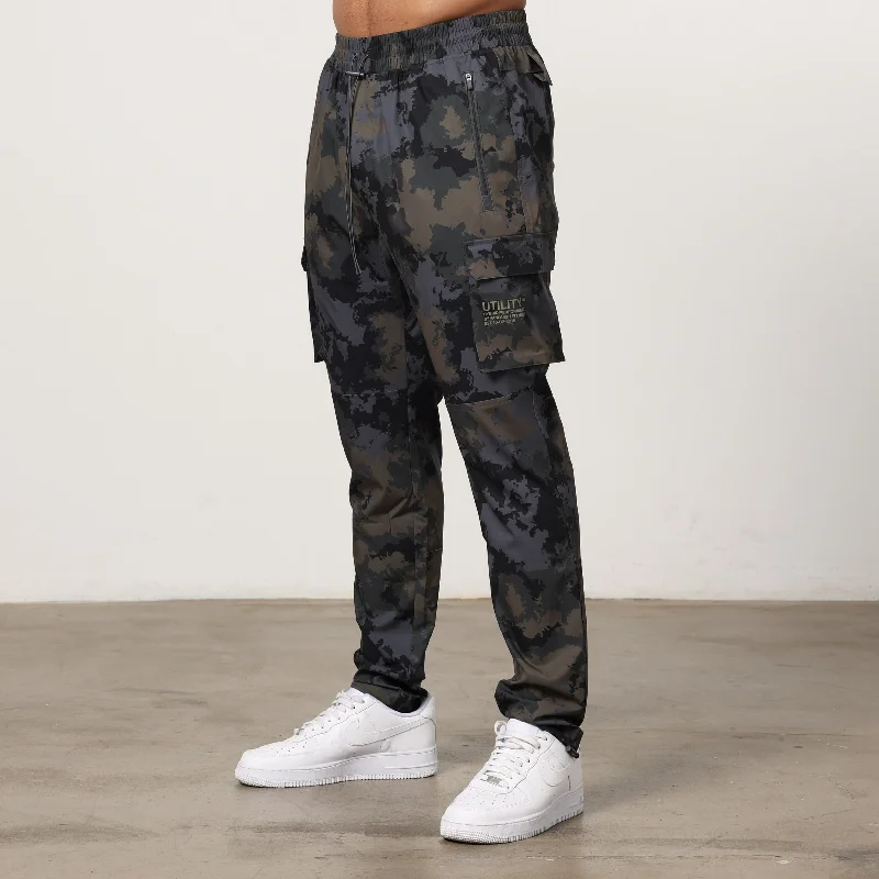 New Arrival Vanquish Utility Brown Camo Tapered Cargo Pants