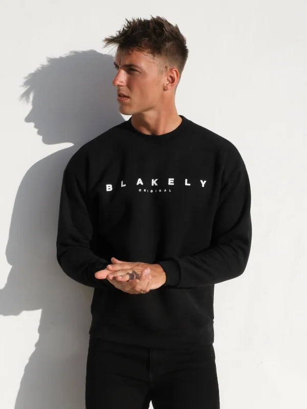 Special Price Evolved Relaxed Sweater - Black