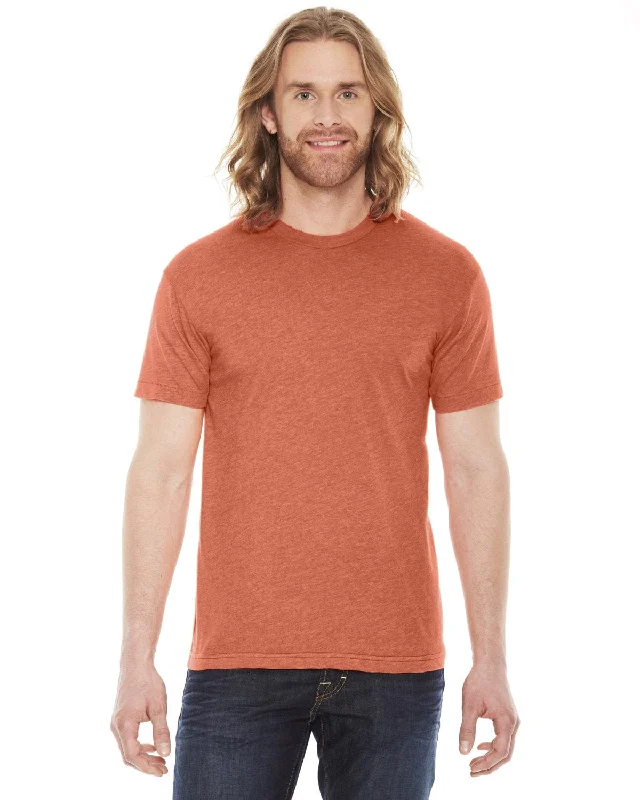Take Action American Apparel Unisex Poly-Cotton Short Sleeve Crewneck | Heather Orange Take Action American Apparel Unisex Poly-Cotton Short Sleeve Crewneck | Heather Orange