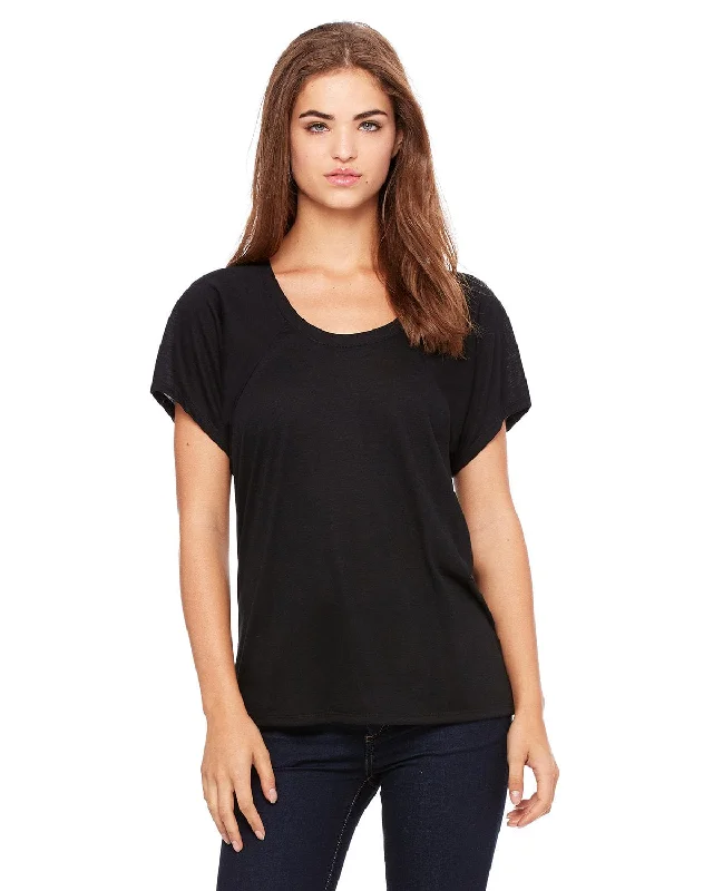 Flash Sale Bella+Canvas Ladies Flowy Raglan T-Shirt | Black