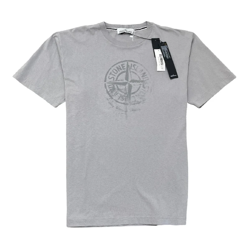 Lowest Price Men's Compass Logo T-Shirt Grey Size S