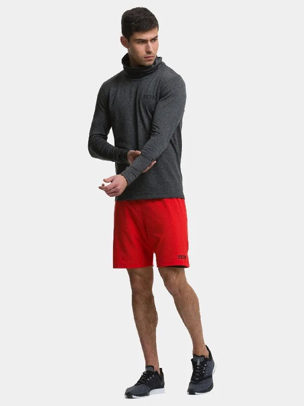 Clearance Event Warm-Up Thermal Long Sleeve Funnel Neck Top For Men With Brushed Inner Fabric, Thumbholes & Reflective Strips Clearance Event Warm-Up Thermal Long Sleeve Funnel Neck Top For Men With Brushed Inner Fabric, Thumbholes & Reflective Strips