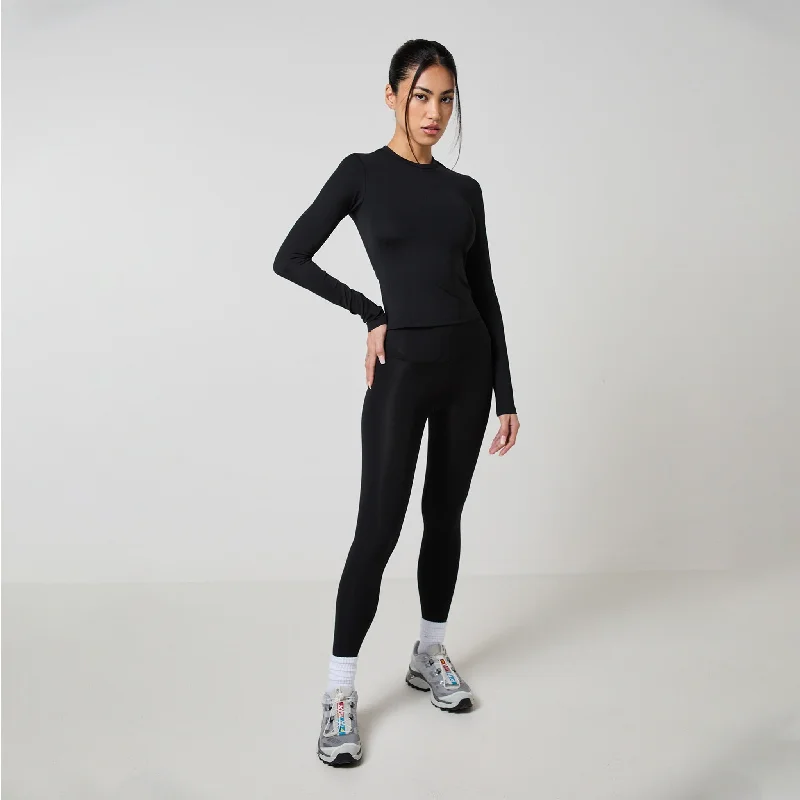 Sneak Peek Sale Second Skin LS Top & Legging Set | Black