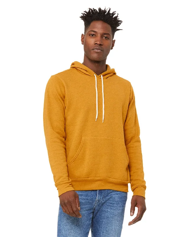 Deal of the Day Bella+Canvas Unisex Sponge Fleece Pullover Hoodie | Heather Mustard