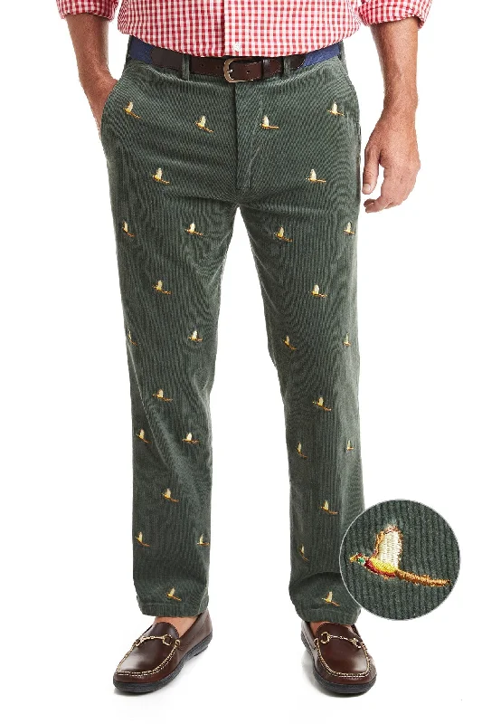 Now or Never Beachcomber Corduroy Pant Olive with Pheasant
