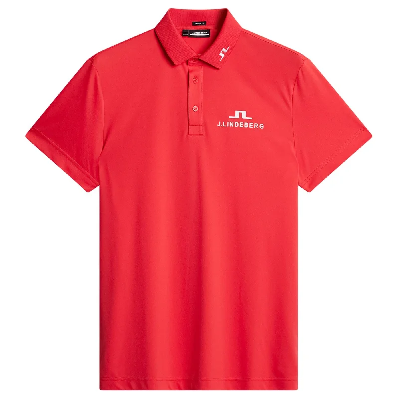 Special Price KV Regular Fit TX Jersey Print Tour Polo Bittersweet - SU24