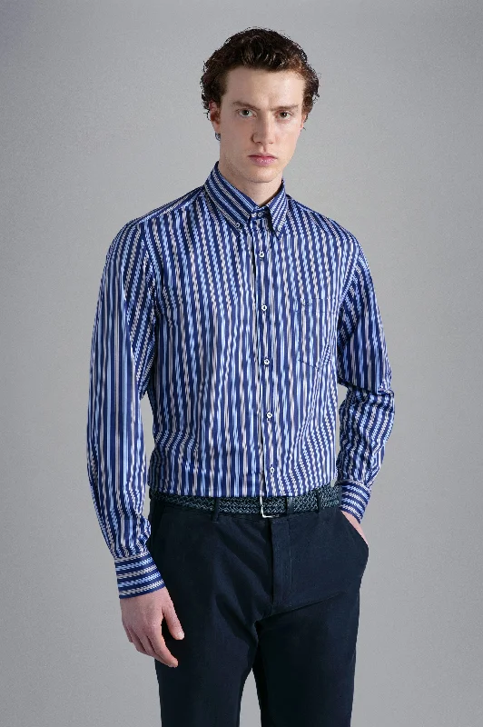 Today Only Cotton Satin Blue Shirt 13313054