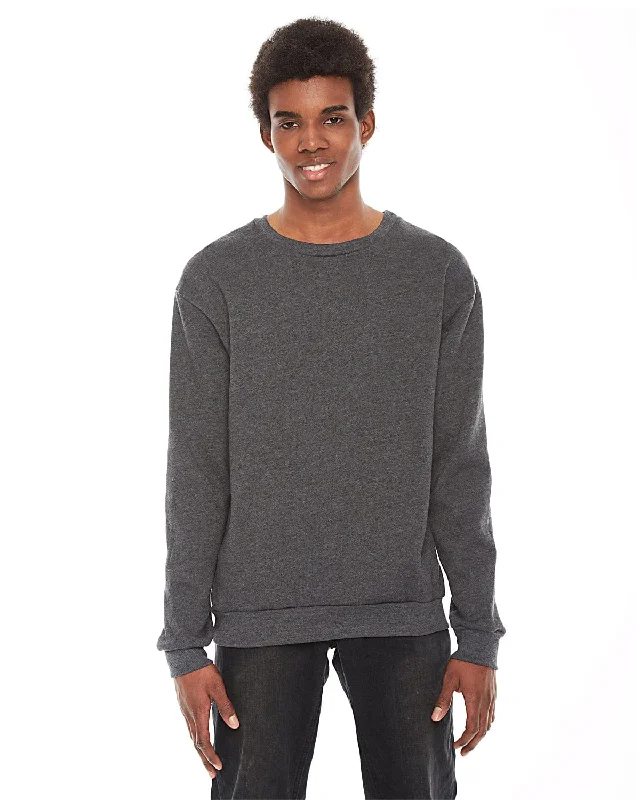 New Arrival American Apparel Unisex Flex Fleece Drop Shoulder Pullover Crewneck | Dk Heather Grey New Arrival American Apparel Unisex Flex Fleece Drop Shoulder Pullover Crewneck | Dk Heather Grey