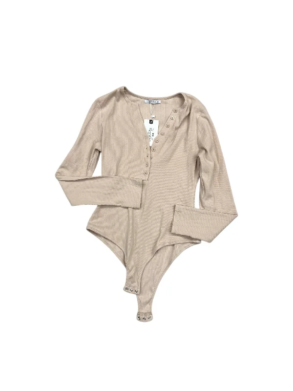 Weekend Deals That Dazzle Top Long Sleeve By REORIA In Beige, Size: L