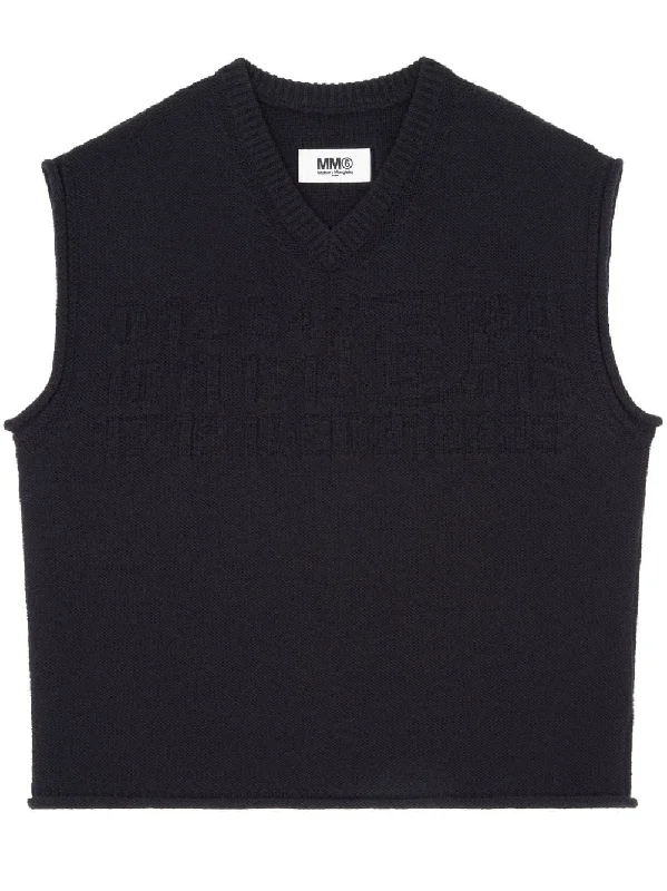 Midnight Madness Number-Motif Embroidered Vest