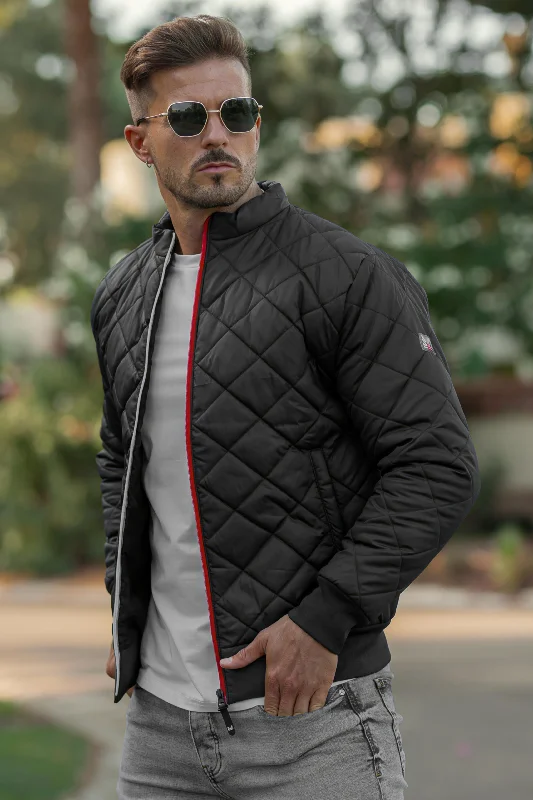 Weekend Offers That Please Quilted Puffer Jacket - Black